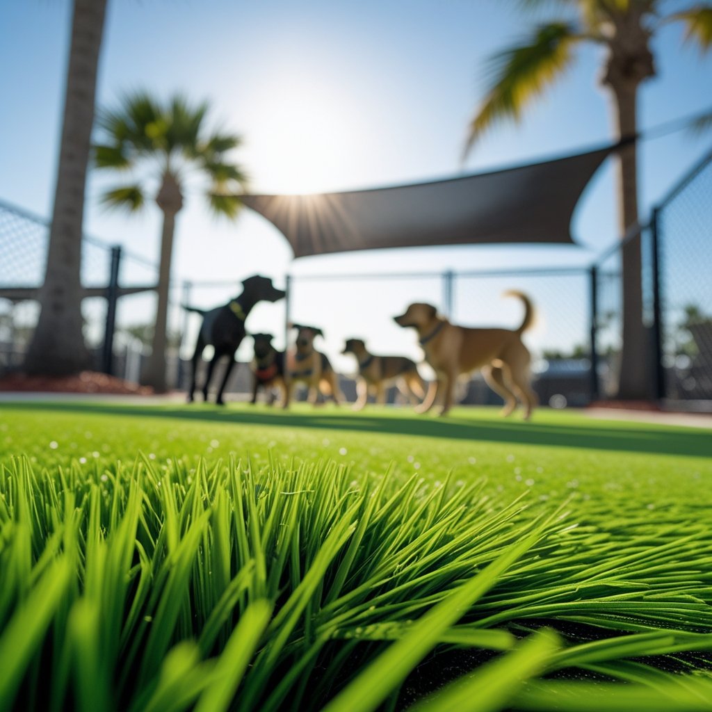 Dog daycare artificial turf cleaning service in Miami-Dade County, Florida