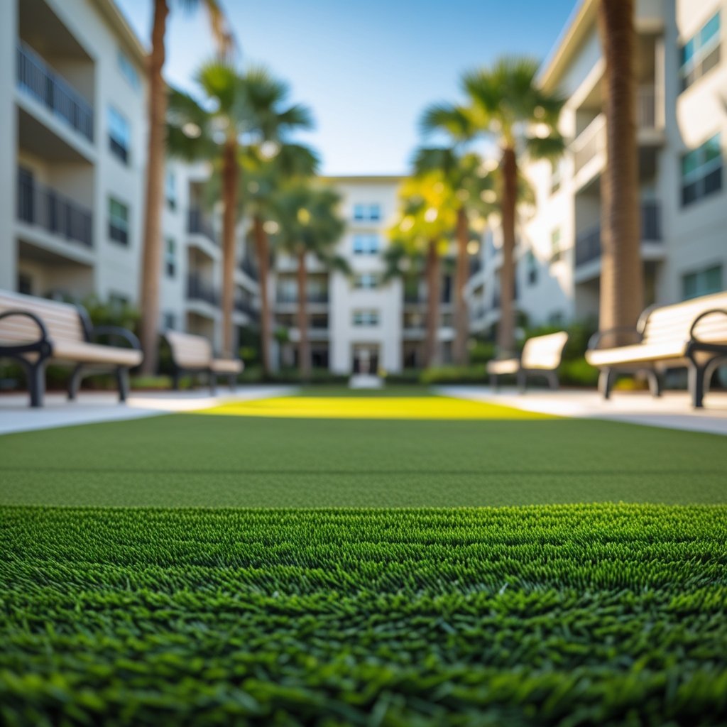 HOA and apartment complex artificial turf cleaning in Palm Beach County, Florida